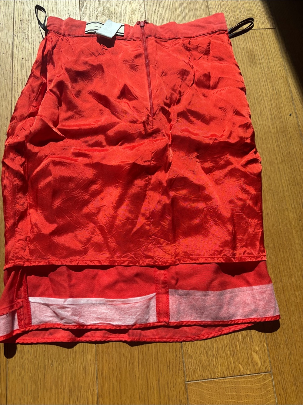 Orange Draped Pencil Skirt - By Malene Birger - Picture 6 of 7